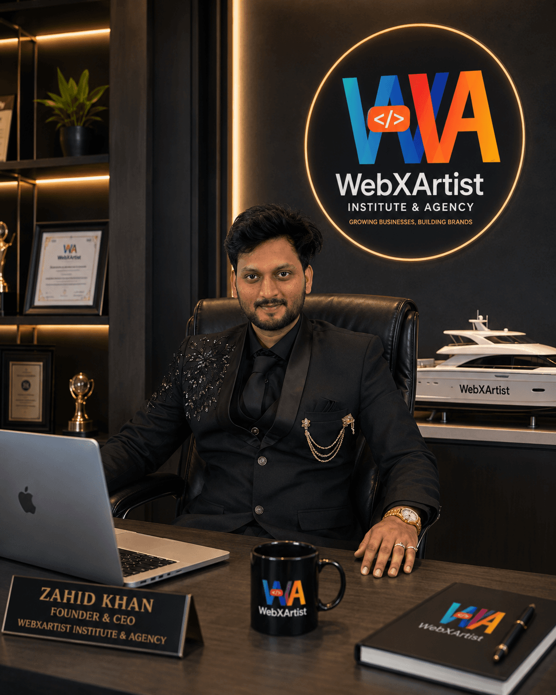 Zahid Khan, Founder and CEO of WebXArtist